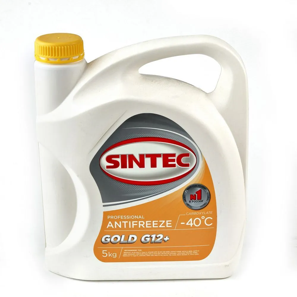 Антифриз SINTEC ANTIFREEZE -40 GOLD G12 5кг