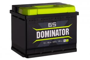 Аккумуляторная батарея Dominator 630A 65 А.ч (обр.пол) (242х175х190) зал.