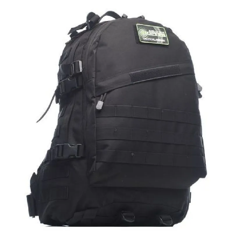 Рюкзак тактический RU 010 цвет Черный ткань Оксфорд (Объем 45 л)