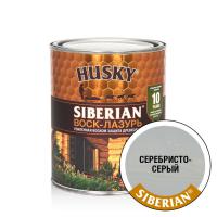 HUSKY SIBERIAN «Воск-лазурь» декоративно-защитный состав для древесины серебристо-серый (0,9л; 6шт)