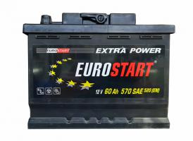 Аккомуляторная батарея 60 А.ч Eurostart обр.пол 570 A/EN (242х175х190)