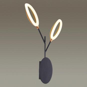 Настенный светильник  черный/золотис/мелалл LED 4000K 14W 220V GARDENA 3903/14WL-L-VISION OLD20 25