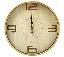 Часы настенные, кварцевые, 32 см, круглые, пластик, стекло, Y6-6073