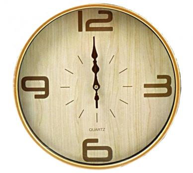 Часы настенные, кварцевые, 32 см, круглые, пластик, стекло, Y6-6073