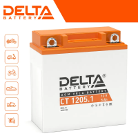 Аккумулятор Скутер 12В 5 А ч. Delta 65A, об.пол СТ1205.1 (YB5L-B) (121х61х129) (залитый) AGM 