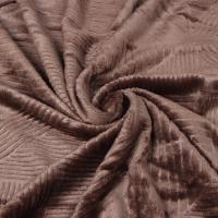 Плед Домино велсофт Марианна 44 А, 205*240, коричневый, Евро-макси