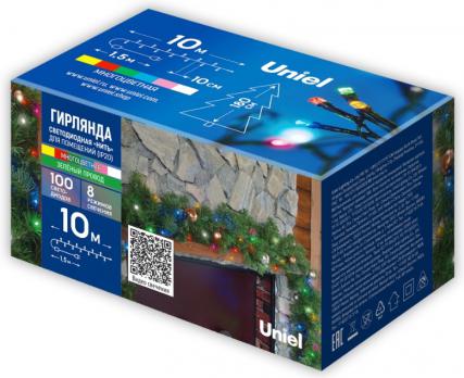 ULD-S1000-100/DGA MULTI-3 IP20 Гирлянда светодиодная, 10м. 100 светодиодов. Белый, желтый, зеленый, 